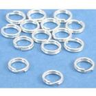 15 Sterling Silver Charms Jewelry Split Rings 6mm