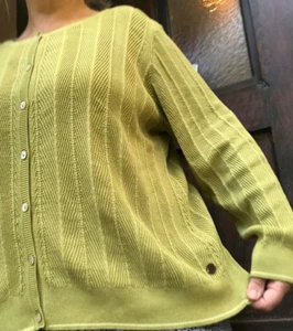 💚NEU! Tolle DEERBERG Ajour StrickJacke 100% BIO Baumwolle XL XXL 44 46 48 50 - Bild 1 von 17