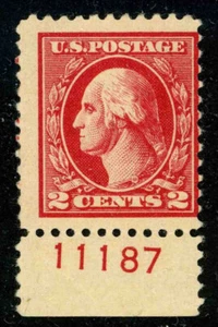 Estampilla con número de placa número de edición de Washington 1920 de EE. UU. 527 como nueva 3h18 5 - Imagen 1 de 2
