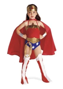 Deluxe Rubies Comics 9 Piece  Wonder Woman Child Fancy Dress. 1-2 Years. BNWT - Picture 1 of 4