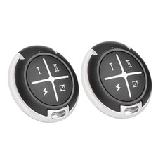 Round 433MHz Remote Control Garage Door Electric Gate Clone Key Fob (2pcs)