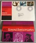 1972 General Anniversaries 1st Day Cover And Mint Stamp Set
