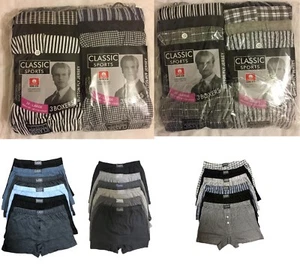 WHOLESALE JOBLOT OF 60 Or 120 Or 240 X MENS BOXER SHORTS MIX OF PLAIN & PRINTED - Picture 1 of 1