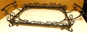 Unbranded~Brown Metal Wire Carrying Base Casserole Rack Holder With Handles - Picture 1 of 22