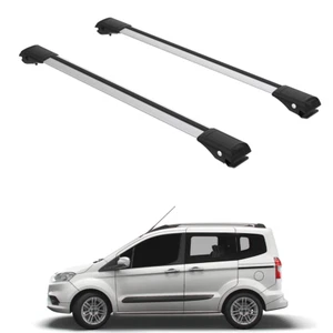 Roof Rack Cross Bars Set to fit Ford Transit/Tourneo Courier Since 2014 Gray set - Bild 1 von 14