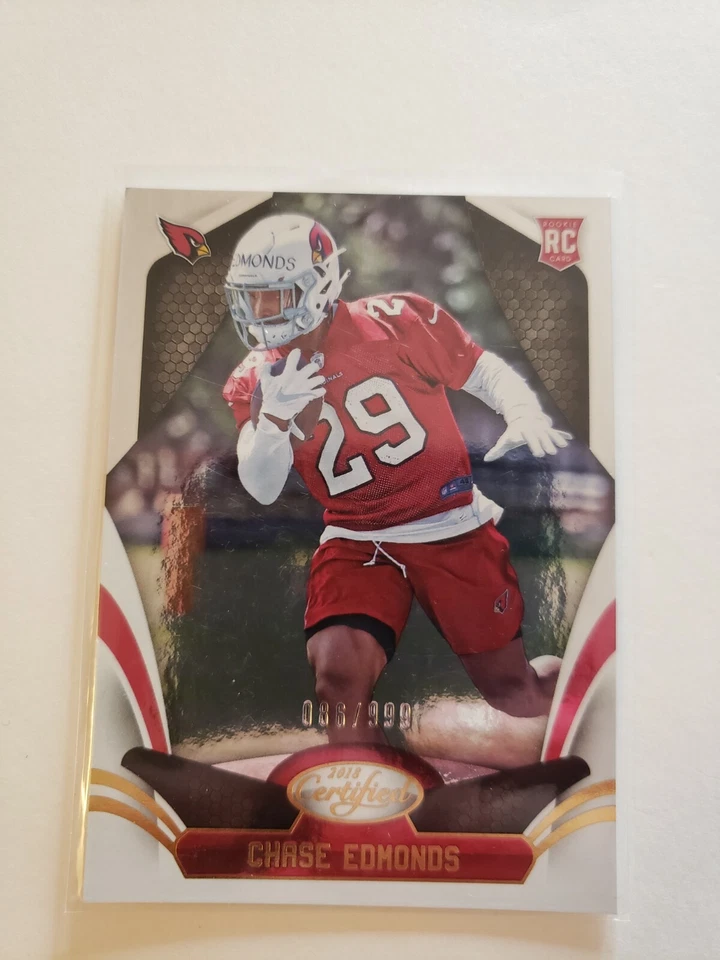 Chase Edmonds 2018 Certified RC Rookie Card #181   /999 - Image 1 of 1