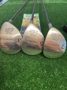 Super Concord Nickent 3-5-7 Woods Set Senior / Regular Graphite Shafts - Picture 1 of 12