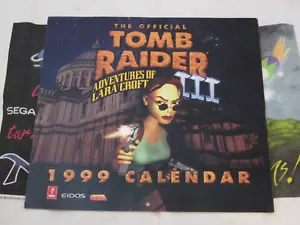 Tomb Raider III 1999 Calendar 12 Month Calendar - Great Condition - 11x12 Inch - Picture 1 of 5