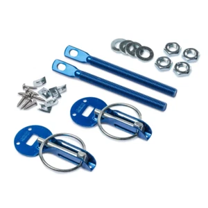 Par Ganchos Paradas Capó Para Rally A Perno Azul Originales SPARCO 01606AA - Imagen 1 de 3