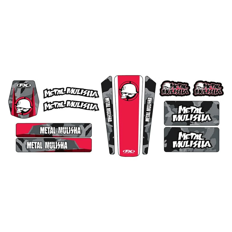 Factory Effex Metal Mulisha Decal Sticker Fender Swingarm Fork Trim Kit 21-50360 - Image 1 of 1
