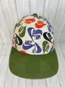 Nike Sportswear Heritage86 Futura Hoa Hat Ball Cap All-Over Print Spellout Logo - Picture 1 of 6