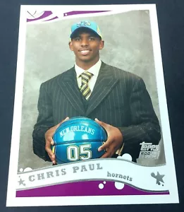 Carta Topps Rookie 2005 Chris Paul #224 New Orleans Hornets Basketball Card - Foto 1 di 3