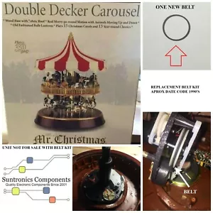 MR. WEIHNACHTEN DOPPELDECKER KARUSSELL ERSATZ QUADRATISCHER GÜRTELSATZ - Bild 1 von 3