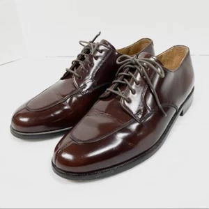 Men’s 9EE Cole Haan Calhoun Brown Patent Leather Dress Shoes - Picture 1 of 8