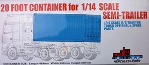 20 foot CONTAINER for Tamiya 1:14 RC Semi Trailers Tractor Trailers Hercules - Picture 1 of 8