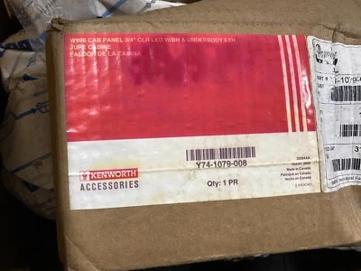Y74-1079-008 Kenworth W990 Panel Transparente LED 3/4" Nuevo en Caja OEM Envío Rápido Foto 1 de 2