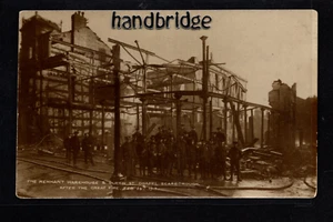 Scarborough, Great Fire Restnants 1915 - Echtfoto Postkarte - Bild 1 von 1