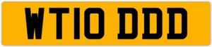 TOD TODD TODDE TODDY TODDIE PRIVATE REGISTRATION NEW CAR NUMBER PLATE WT10 DDD - Picture 1 of 4