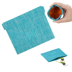 Geekria Pouch for Earbuds / Headphone Organizer Bag / Coin Purse (Blue) - Picture 1 of 6