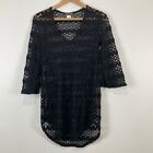 Jordan Taylor Bell Sleeve Cover Up Size Small Black