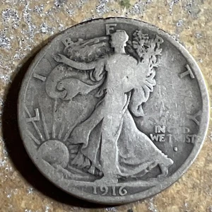 1916 S Walking Liberty Half Dollar Y-832 - Picture 1 of 2