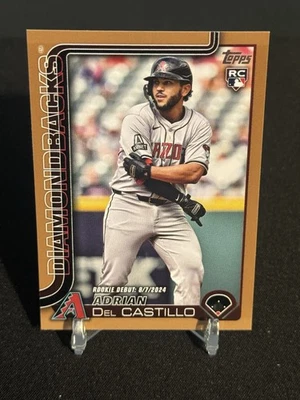 2025 Topps Update Adrian Del Castillo US267 Rookie Debut Gold /2025 Diamondbacks - Image 1 of 2