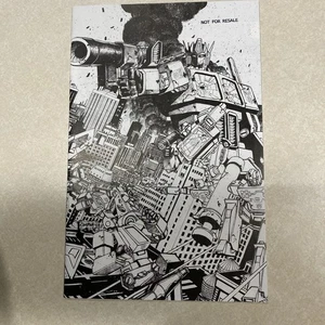 Transformers #1 Jimbo Salgado 11th Printing B&W Optimus Top Shelf Comics Ltd 300 - Bild 1 von 12