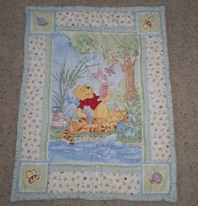 Disney Classic Winnie Puuh & Freunde Gesteppte Babywiege Bettdecke Decke... - Bild 1 von 4