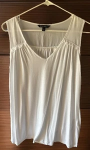 Blusa Top para Mujer Banana Republic Sin Mangas Marfil Talla Pequeña S - Imagen 1 de 3