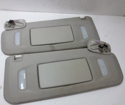 2007-2013 Silverado Tahoe Yukon Suburban Avalanche Lighted Sun Visors Cloth GRAY - Image 1 of 4