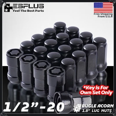 Универсальный замок колеса Bentley 1/2-20 черный 1,8 дюйма подходит для Continental 1991-2002 годов выпуска 20 шт. - Изображение 1 из 4