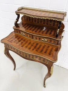 Damen Schreibtisch Palisander Rosenholz Beste Verarbeitung Frankreich um 1880 - Bild 1 von 8