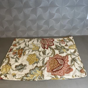 Pottery Barn Cynthia Palampore Floral Pillow Sham Ivory Standard Size 1 Sham - Picture 1 of 14