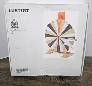 Ikea LUSTIGT Prize Wheel Spinning Game 303.870.38 Wooden NEW Open Box - Picture 1 of 8