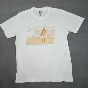 UT Uniqlo x Naruto Shirt Adult L White Shonen Jump Double Sided Anime Mens - Picture 1 of 13
