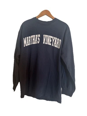 Толстовка унисекс Martha's Vineyard M синяя с подкладкой классическая винтажная с круглым вырезом - Изображение 1 из 4