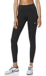 Nike Damen große schwarze Schnelllaufleggings gebraucht, in einwandfreiem Zustand Mesh - Bild 1 von 9