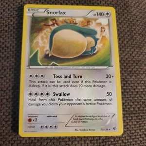 Snorlax 77/124 Fates Collide Rare Pokemon Card LP++ SUPER clean - Picture 1 of 11