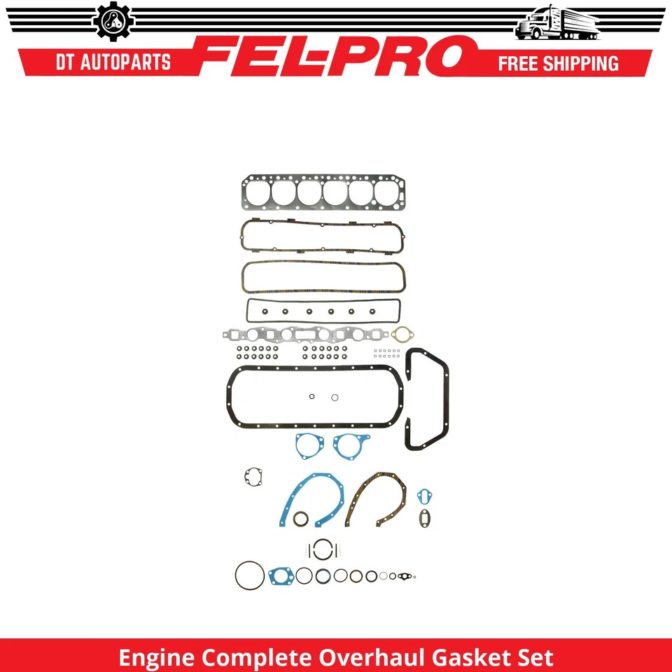 Juego completo de juntas de revisión Fel-Pro 1953 para motor Ford Sunliner 1952-1960 Foto 1 de 1