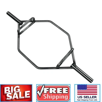 BalanceFrom Olympic 2-Inch Hex Weight Lifting Trap Bar, 1000-Pound Capacity,New