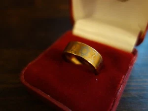 DAVID STAR MEN'S RING TUNGSTEN CARBIDE by Ceramic Gestalt 15.1 Gr - Picture 1 of 5