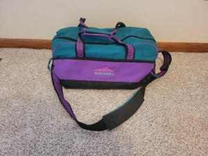 VTG High Sierra Sport Duffel Bag Luggage 20" Carry On  - Purple And Green - Picture 1 of 11