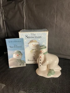 NEW & BOXED-Royal Doulton Snowman “BUILDING THE SNOWMAN” Figurine DS23 - Picture 1 of 8