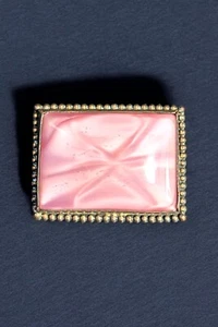 Vintage Simulated Star Sapphire Brooch Pin - Picture 1 of 2