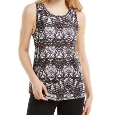 Ideology Top Camiseta sin mangas Malla Espalda en V Atlético Gimnasio Negro Blanco Talla S NUEVA CON ETIQUETAS 516 Foto 1 de 2