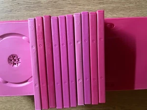 10 DVD Hüllen Rosa, Pink | Leerhülle, Aufbewahrungshüllen gute Qualität - Afbeelding 1 van 1