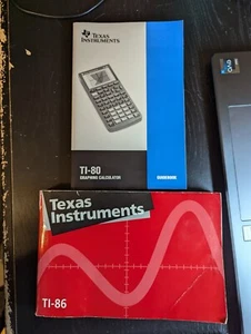 Texas Instruments TI-86 TI-80 grafischer Taschenrechner Anleitungen Benutzerhandbuch - Bild 1 von 11