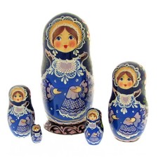 5 russian dolls h16 signed hand painted matryoshka russian nested dolls matrioshka