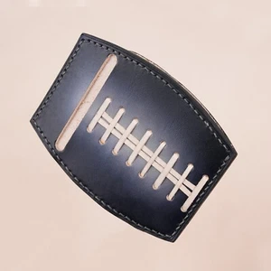 American Football Black Glove Wallet Kartenetui, Custom Leather Card Wallet - Bild 1 von 6
