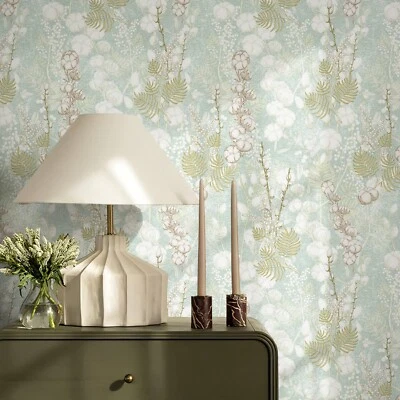 2Rolls Light Green Wallpaper Removable Self Adhesive Versatile Sticker 17.3X118" - Image 1 of 4